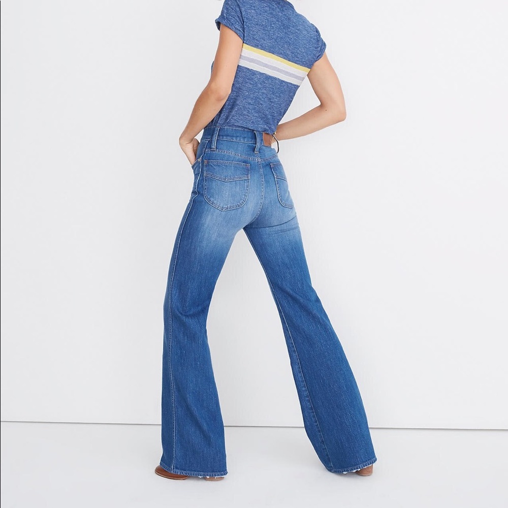 11" High-Rise Flare Jeans